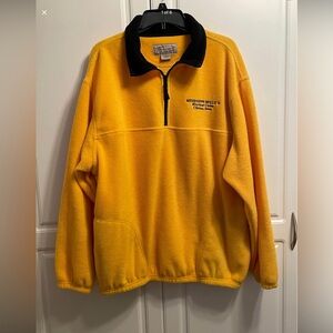 VTG Mississippi Belle II Riverboat Casino Clinton IA Yellow Fleece Sweatshirt L
